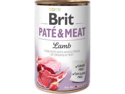 Konzerva pro psy Brit, Paté & Meat Lamb, 400 g