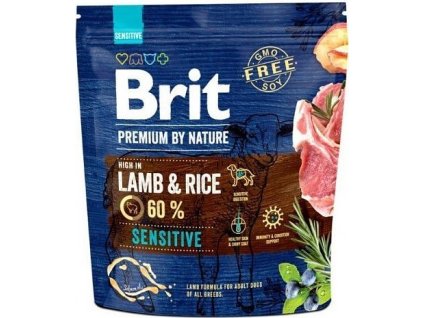 Granule pro psy Brit Premium by Nature Sensitive Lamb, 1 kg