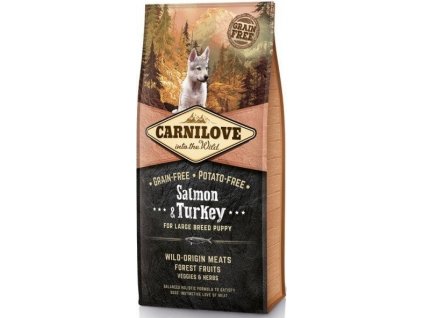 Granule pro štěňata Carnilove Salmon & Turkey, 12 kg