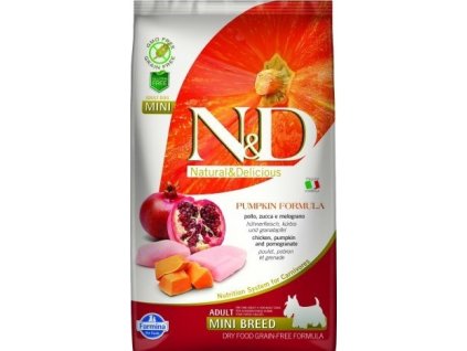 N&D GF Pumpkin DOG Adult Mini Chicken&Pomegranate 7 kg