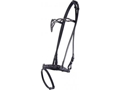 Uzdečka Icelandic QHP, frosti black (Velikost COB)