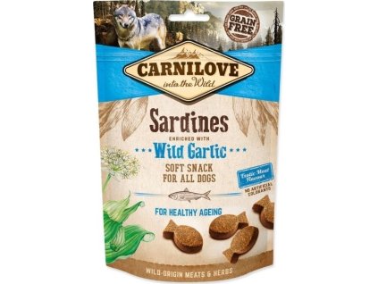 Pochoutka pro psy Semi Moist Sardines&Wild Garlic Carnilove, 200 g
