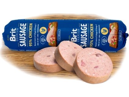 Salám pro psy Brit, Chicken, 800 g