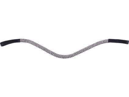 Čelenka Verbena QHP, black/silver (Velikost PONY)