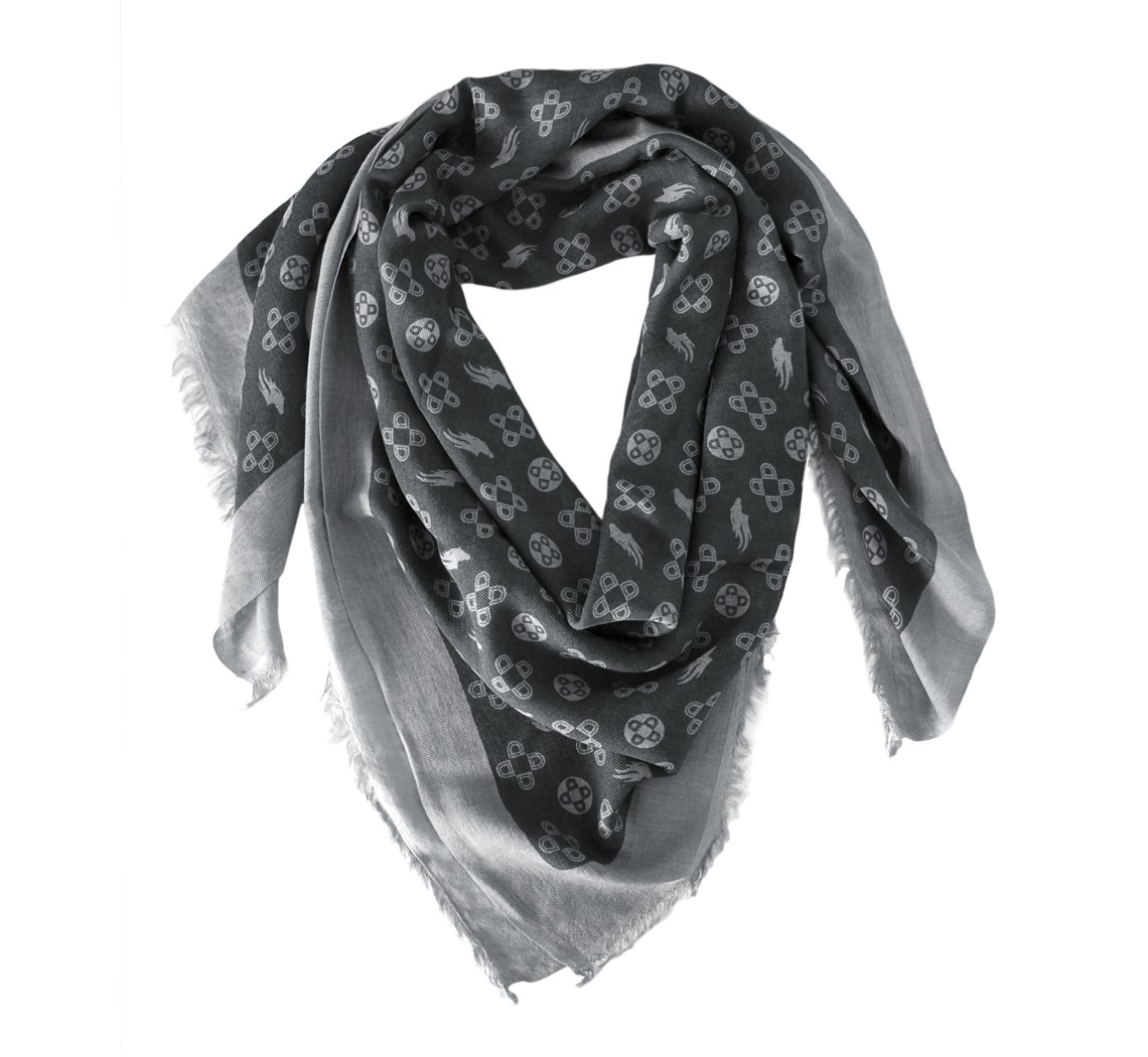 DIMACCI Šátek ručně tkaný DIMACCI, black/grey