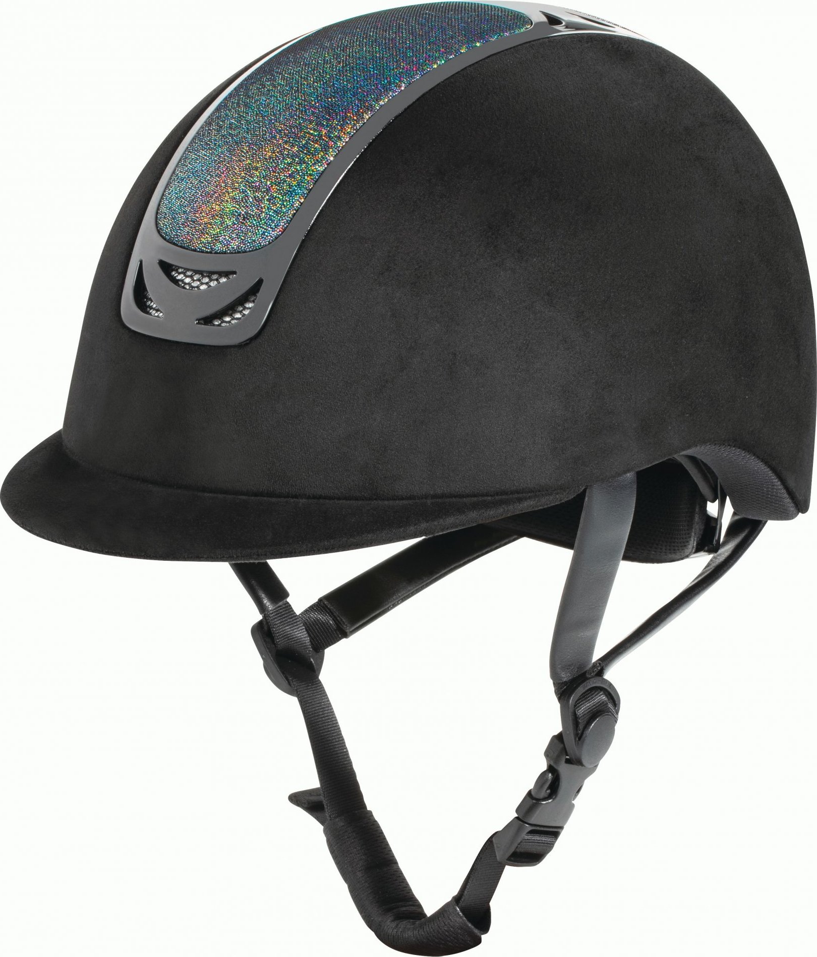 USG Helma jezdecká Comfort Glossy USG, černá Obvod hlavy: 58-61 cm