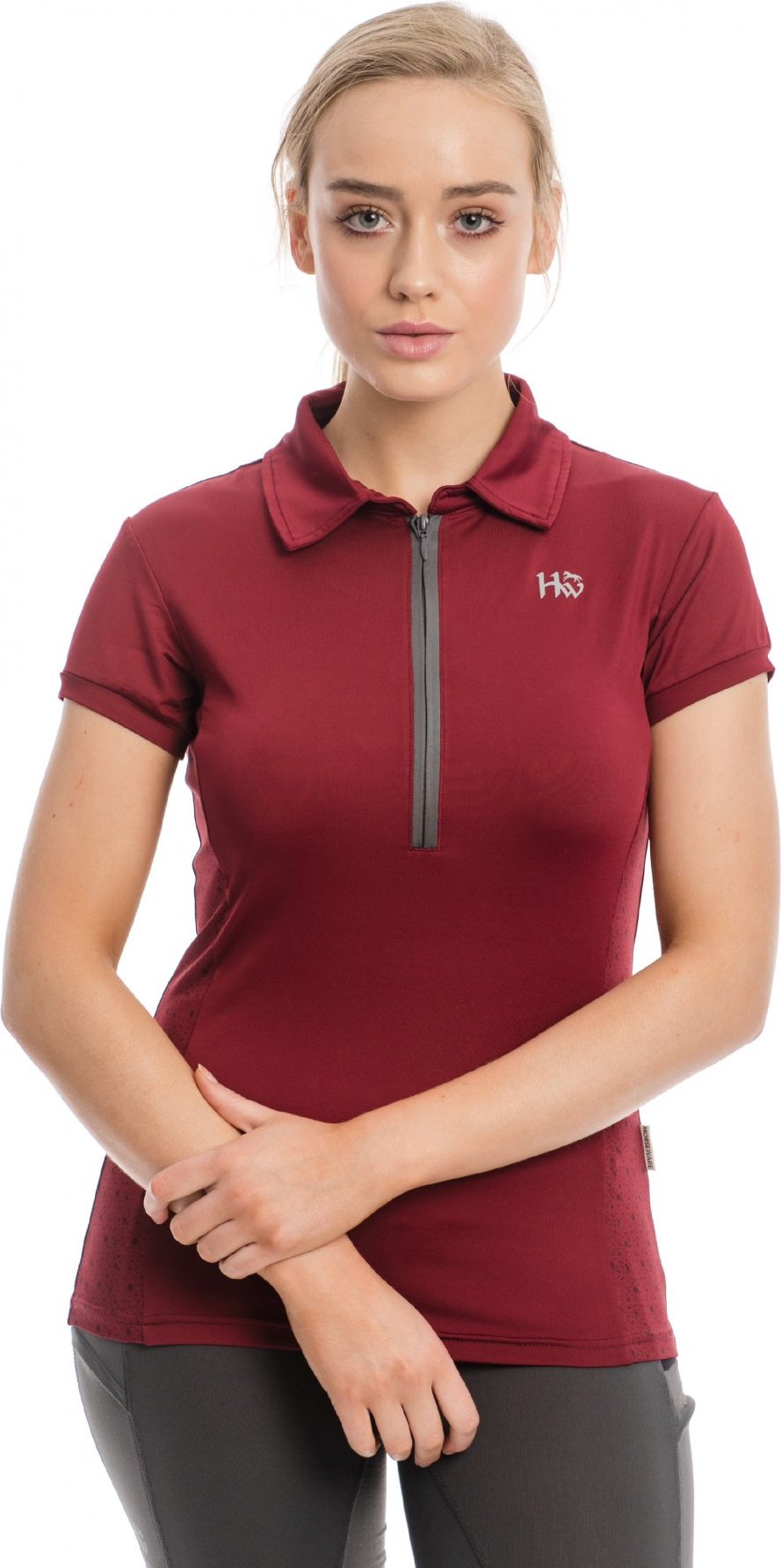 HORSEWARE Triko Orla Technical Polo Horseware, dámské, summer berry Velikost: XXS