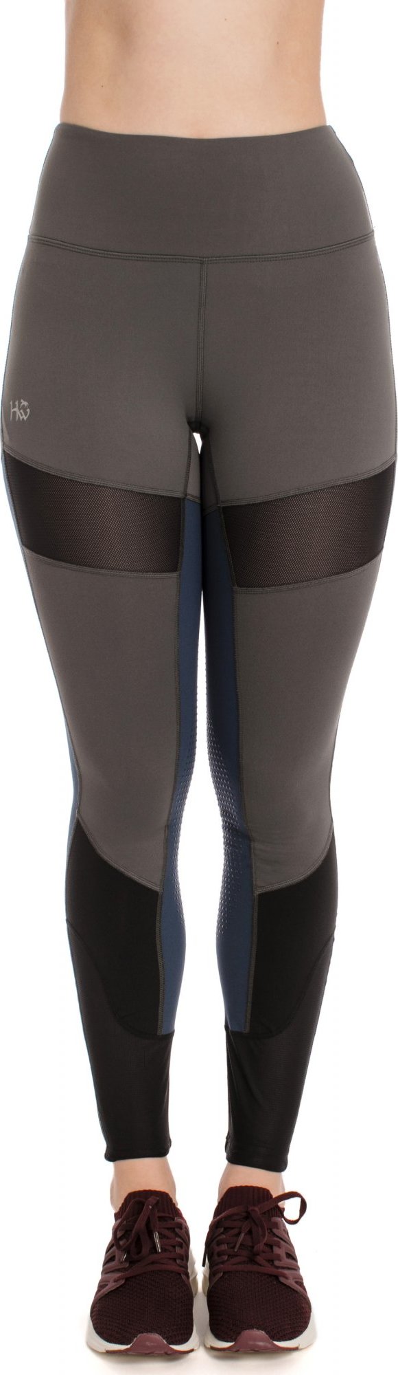 HORSEWARE Legíny jezdecké Horseware, s gripem, dámské, grey/navy Velikost: L