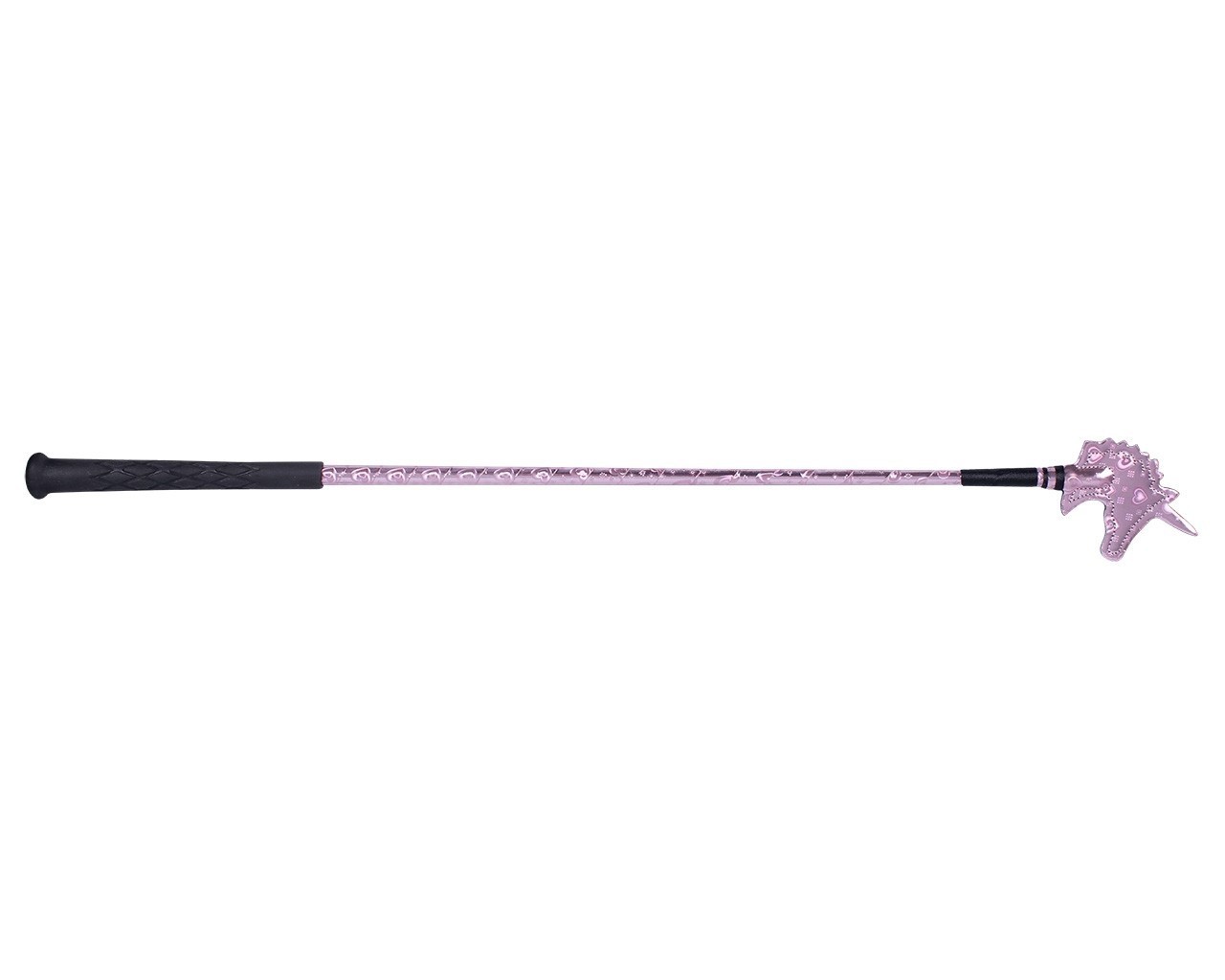 QHP Bič jezdecký Unicorn QHP, 65 cm, pink hearts