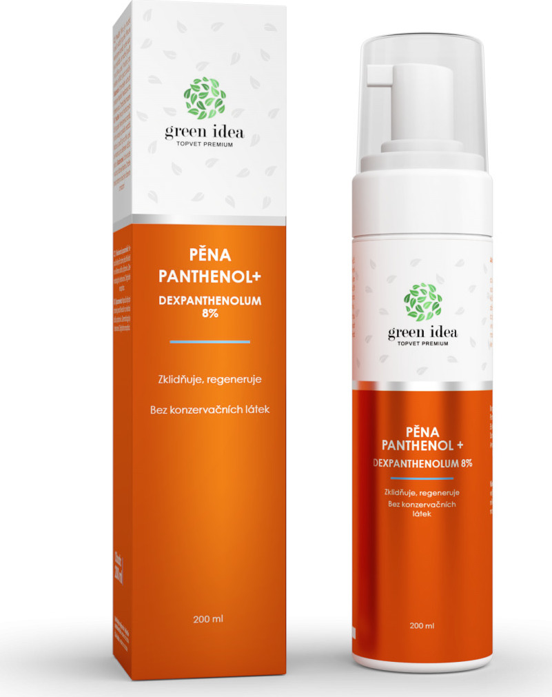Green idea Panthenol+ pěna 8% GREEN IDEA, 150 ml