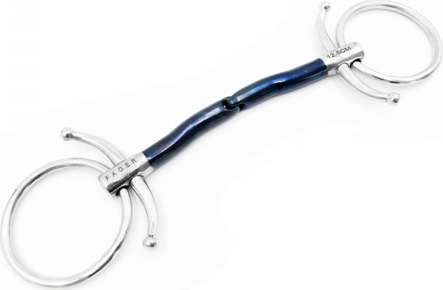 Udidlo roubíkové jednou lomené Loose Rings Sweet Iron Gustav Fager Velikost: 11,5 cm