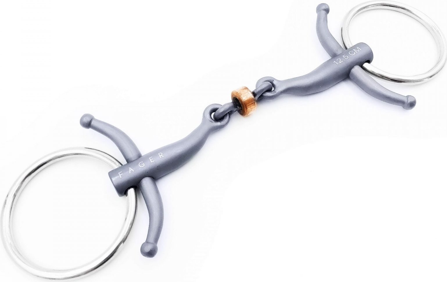 Udidlo roubíkové dvakrát lomené Loose Rings Titanium Sally Fager Velikost: 12,5 cm