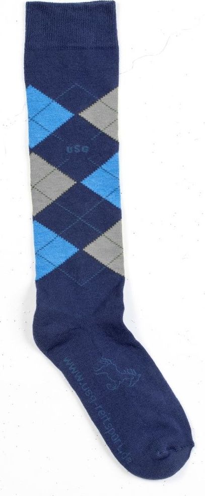 USG Podkolenky jezdecké Caro USG, pár, navy/light blue Velikost: 42-46