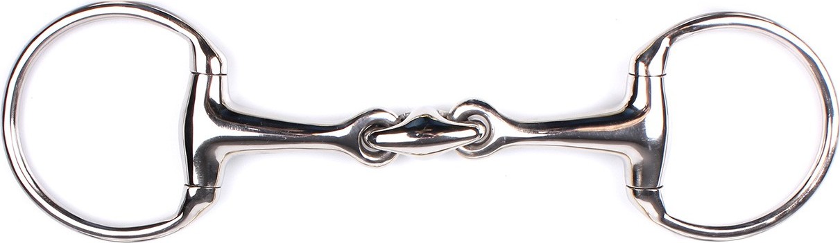 Q-essentials Udidlo olivové dvakrát lomené Q-essentials, 17 mm, silver Velikost: 10,5 cm