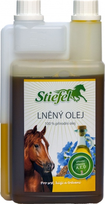 STIEFEL Olej lněný lisovaný za studena STIEFEL, 1 l
