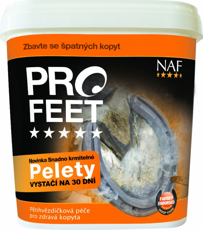 NAF PRO FEET pro zdravá kopyta s biotinem NAF, pelety, 3 kg