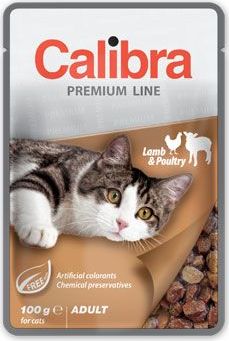 Calibra Cat  kapsa Premium Adult Lamb & Poultry 100 g