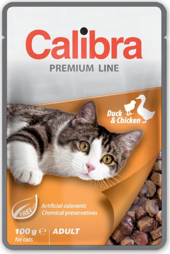 Calibra Cat kapsa Premium Adult Duck & Chicken 100 g