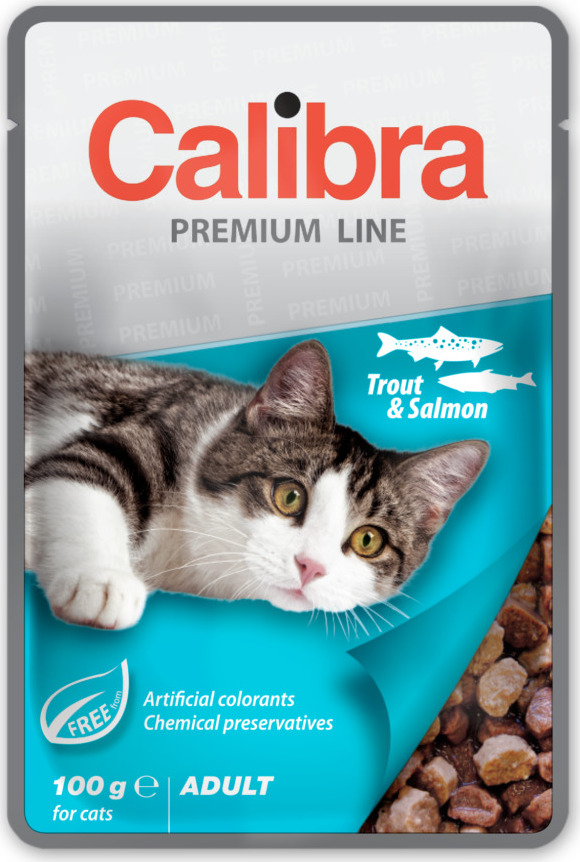 Calibra Cat  kapsa Premium Adult Trout & Salmon, 100 g