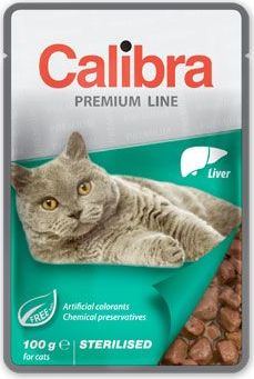 Calibra Cat  kapsa Premium Sterilised Liver 100 g