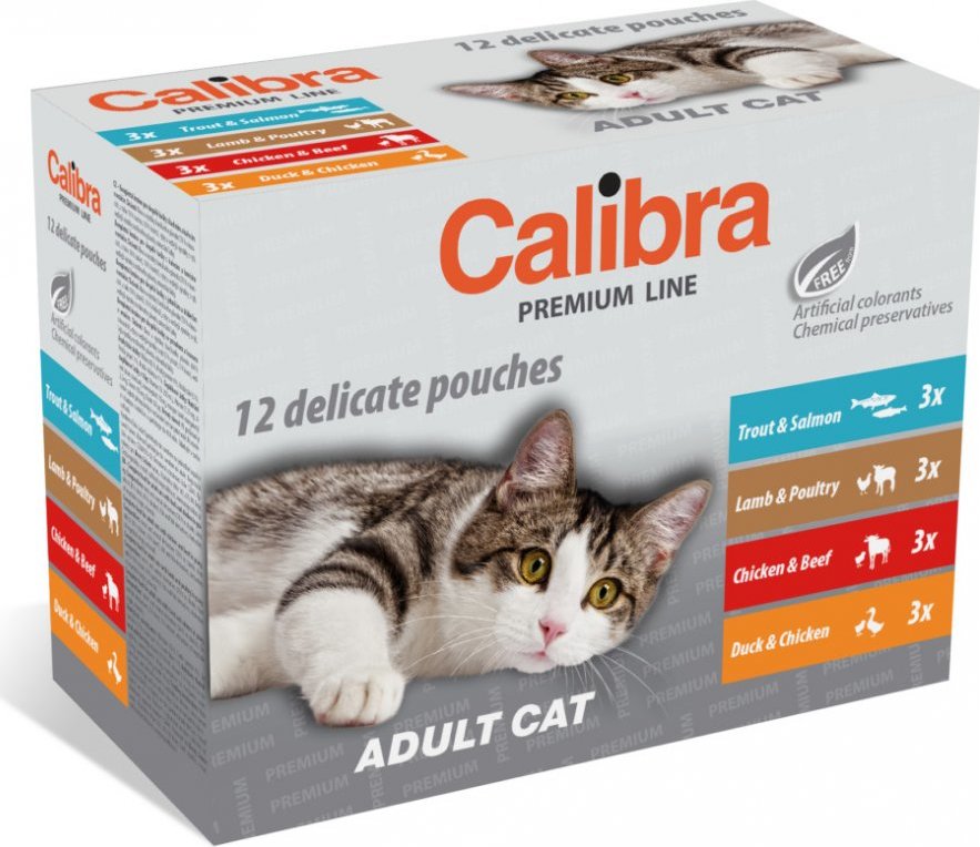 Calibra Cat kapsa Premium Adult, multipack, 12x100 g