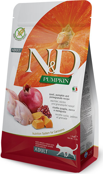 N&D (Farmina Pet Foods) N&D GF Pumpkin CAT Quail & Pomegranate 5 kg