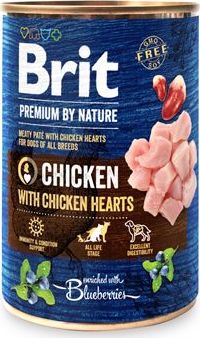 Brit Premium Dog by Nature  konz Chicken & Hearts 400 g