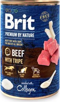 Brit Premium Dog by Nature konz Beef & Tripes 400 g
