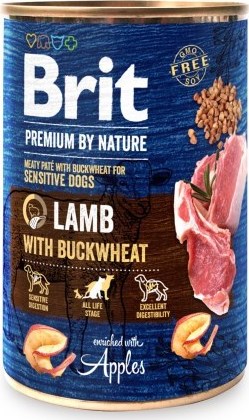 Brit Premium Dog by Nature  konz Lamb & Buckwheat 400 g