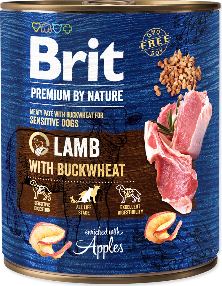 Brit Premium Dog by Nature  konz Lamb & Buckwheat 800 g