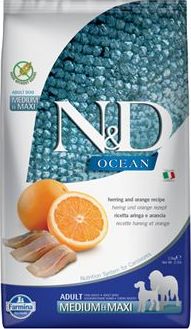 N&D (Farmina Pet Foods) N&D OCEAN DOG Adult M/L Herring & Orange 2,5 kg