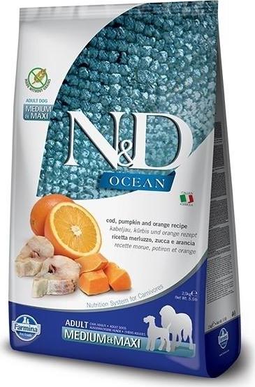 N&D (Farmina Pet Foods) N&D GF OCEAN DOG Adult M/L Codfish&Pumpkin & Orange 2,5 kg