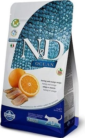 N&D (Farmina Pet Foods) N&D GF OCEAN CAT Adult Herring & Orange 5 kg