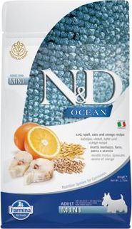 N&D (Farmina Pet Foods) N&D OCEAN DOG LG Adult Mini Codfish & Orange 800 g