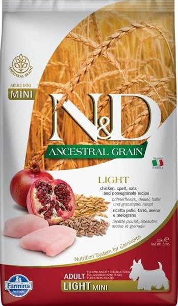 N&D (Farmina Pet Foods) N&D LG DOG Light Mini Chicken & Pomegr 2,5 kg