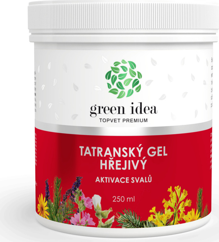 Green idea Gel tatranský bylinný GREEN IDEA, hřejivý, 250 ml
