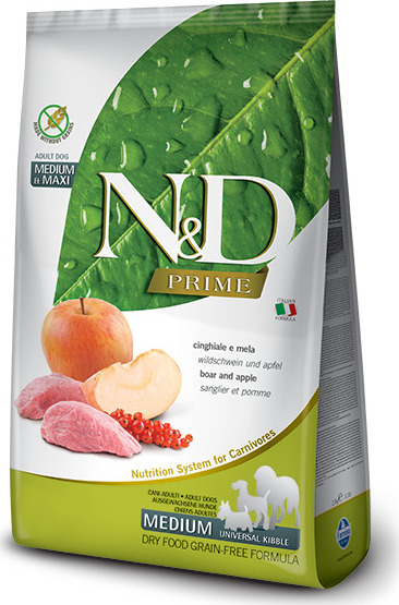 N&D (Farmina Pet Foods) N&D GF PRIME DOG Adult M/L Boar & Apple 2,5 kg