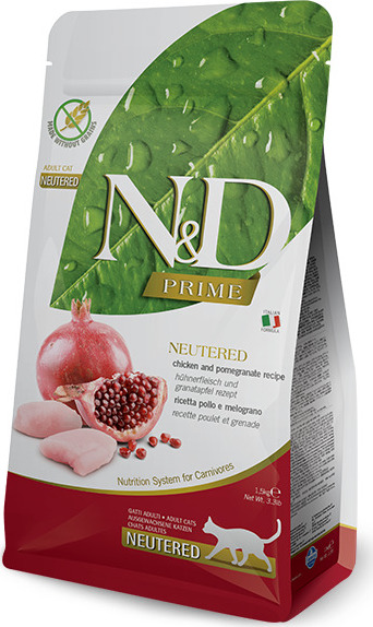 N&D (Farmina Pet Foods) N&D GF PRIME CAT Neutered Chicken&Pomegranate 5 kg