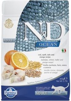 N&D (Farmina Pet Foods) N&D OCEAN CAT LG Adult Codfish & Orange 300 g