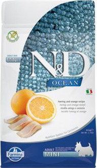 N&D (Farmina Pet Foods) N&D GF OCEAN DOG Adult Mini Herring & Orange 800 g