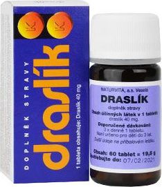 Naturvita Draslík Naturvita, 40 mg/60tbl