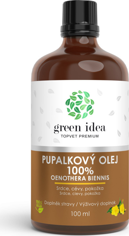 Green idea Olej pupalkový 100% GREEN IDEA, 100 ml