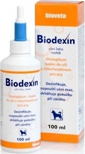 BIOVETA Kapky do uší pro psy Biodexin, 100 ml