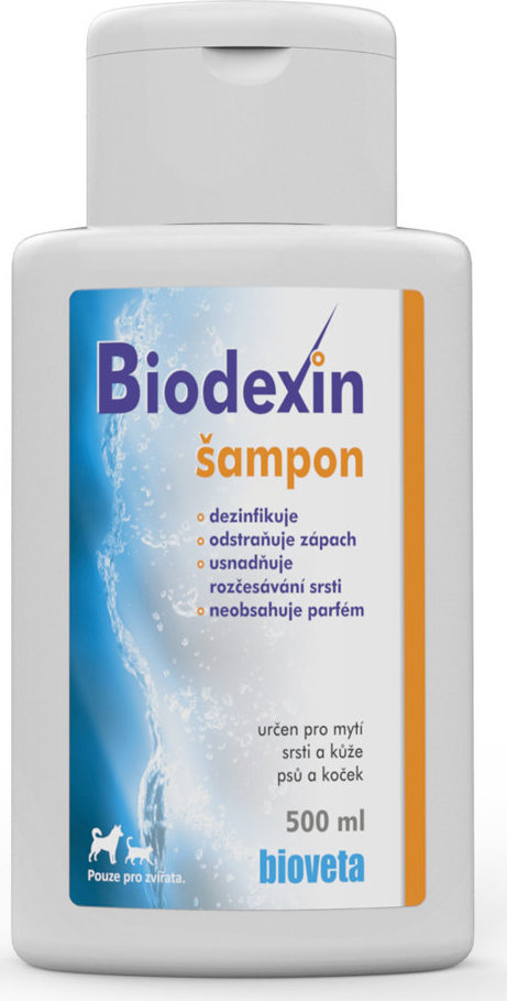 BIOVETA Šampon Biodexin, pro psy a kočky, 500 ml
