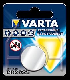 Baterie, VARTA Professional, CR2025, 1 ks
