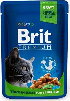Brit Premium Cat kapsa Chicken Slices for Steril 100 g