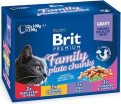Brit Premium Cat kapsa Family Plate 1200 g (12x100 g)