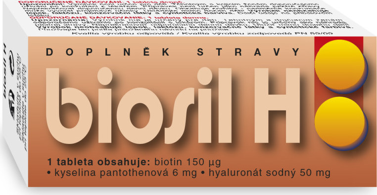 Naturvita Biosil vitamin H s křemíkem, 60 tbl