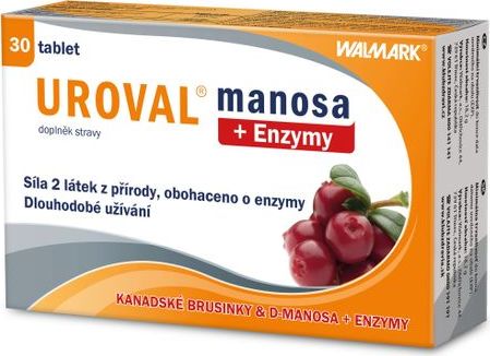 Walmark Uroval manosa + enzymy 30 tbl