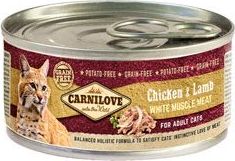 Carnilove White konz Mus Meat Chicken&Lamb Cats 100 g
